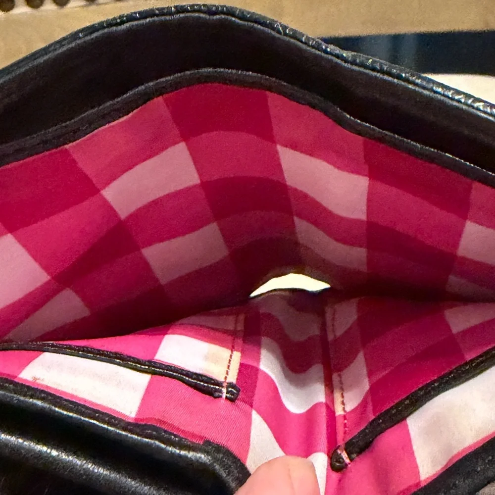 Betsey Johnson Vintage Leather Black Bow Wallet